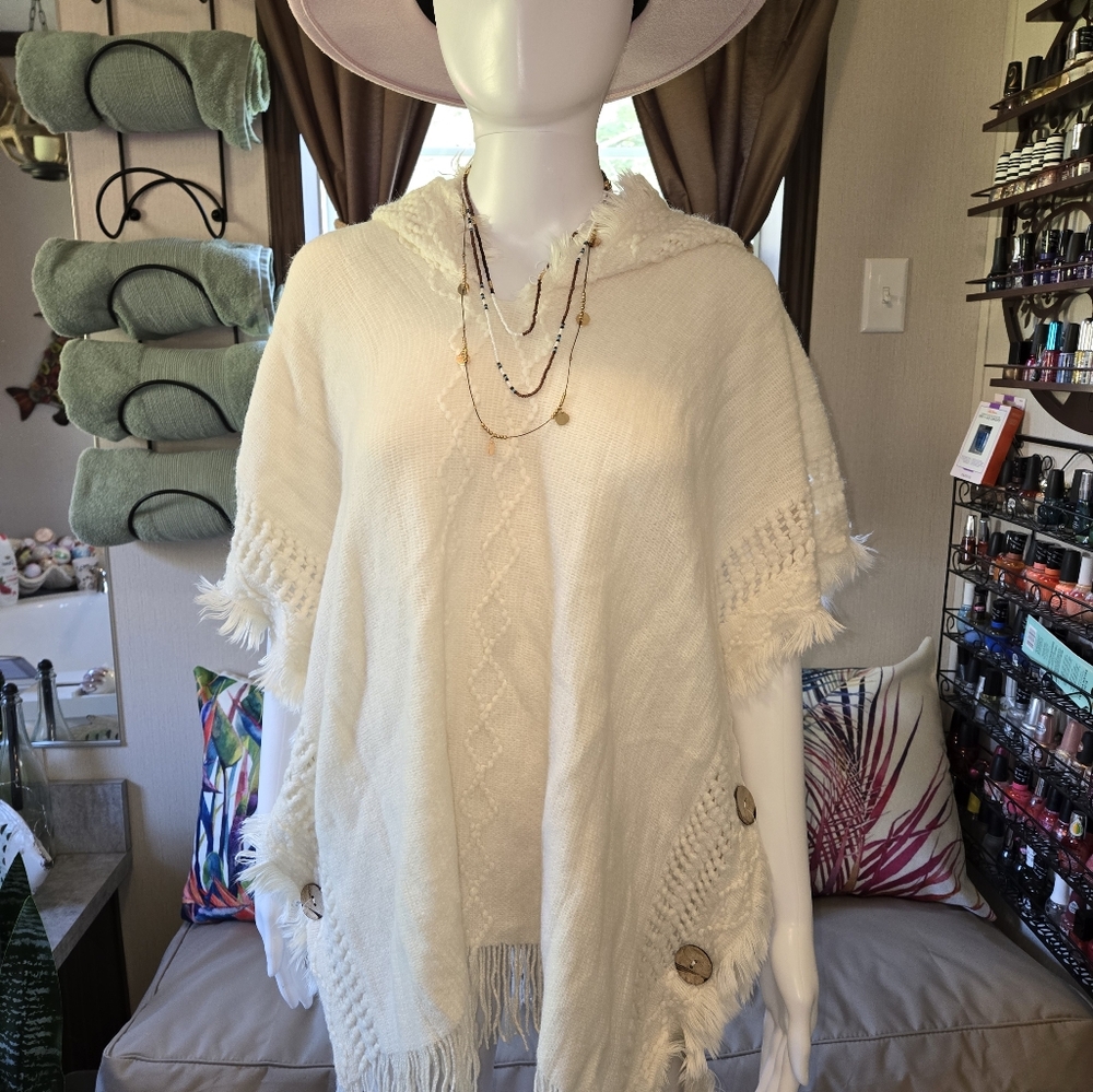 New! Beach Cover up Pullover Shawl - Picture 1 of 5